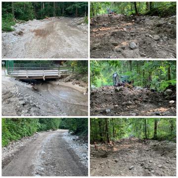 Cesta nad Ivarčkim jezerom, Ivartnik - Rožank, PREJ in POTEM